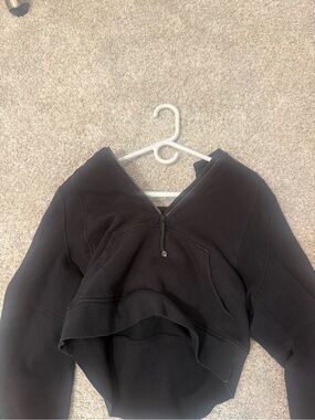 lululemon athletica Black Women's V-Neck Half-Zip Pullover